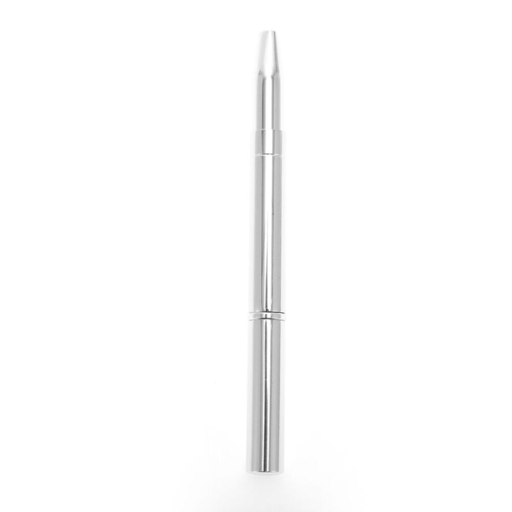 Makeup Double Head Lip Brush Silver Tone